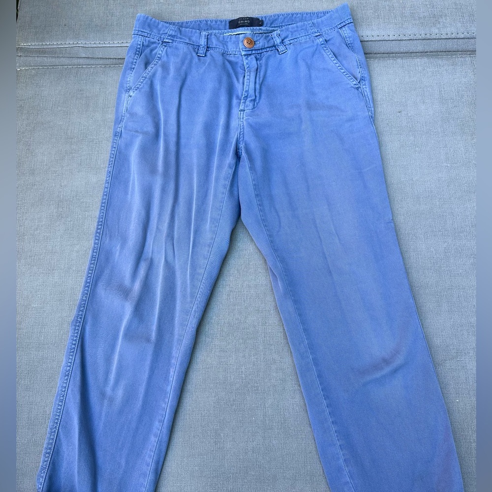 J. Crew chinos, blue, size 4.